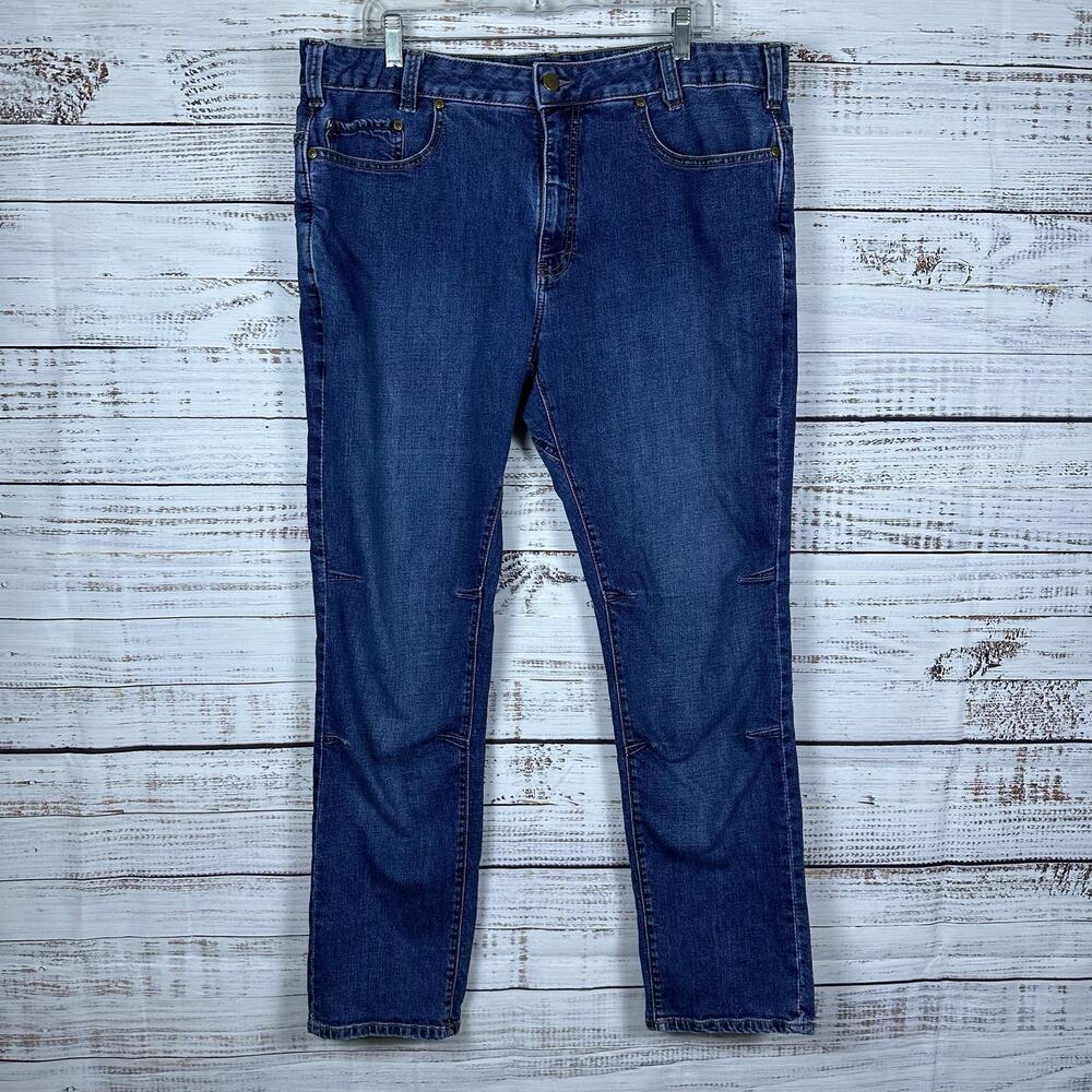 Mens VertX Defiance Tactical Jeans Medium Blue Denim Reinforced Rugged 40X32